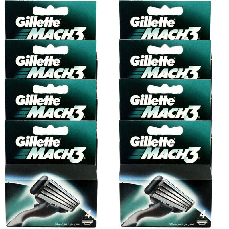 Gillette Mach3 Razor Blade Refills for Men, 32 Cartridges